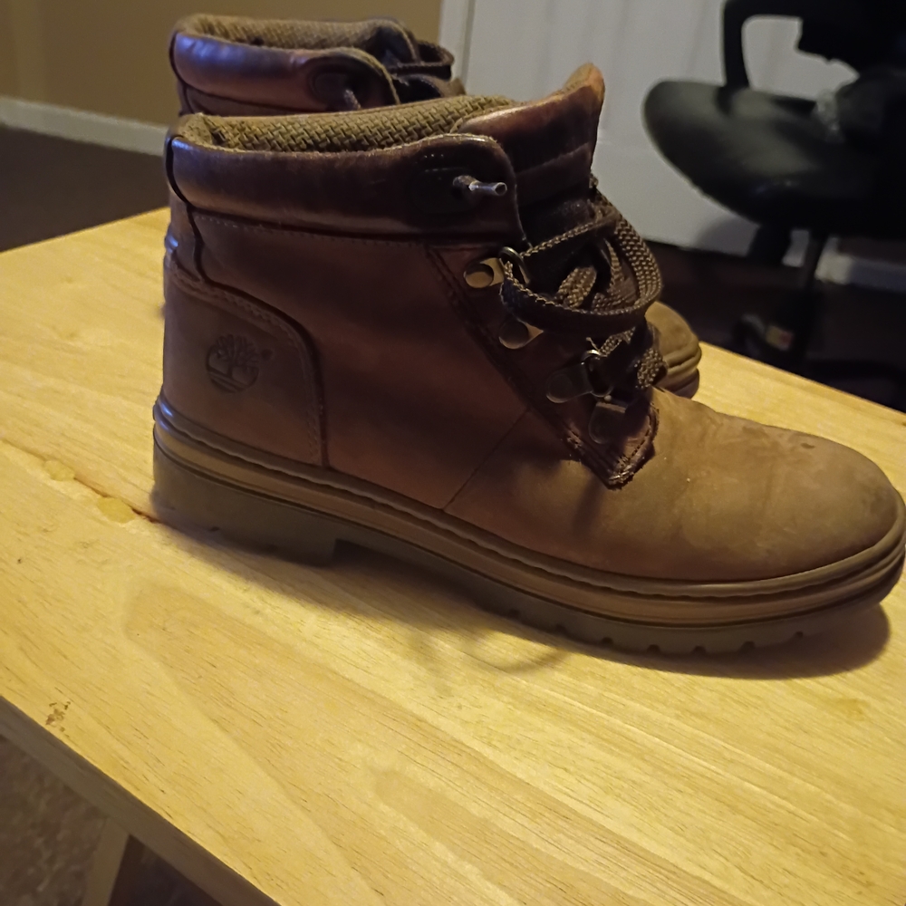 Timberland Women  Brown Suede  Shoes 6M Hiking Boots  12344 2522